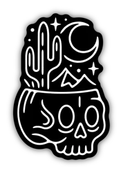 Stickers Northwest Vinyl Utah Desert Skull Sticker, 1 ct
