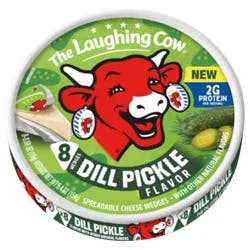 The Laughing Cow Creamy Dill Pickle Flavor Spreadable Cheese Wedges, 5.4 oz