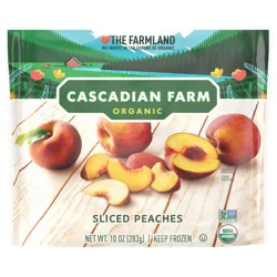Cascadian Farm Organic Sliced Peaches, Frozen Fruit, Non-GMO, 10 oz Bag