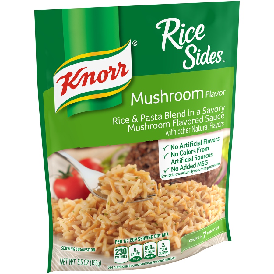 slide 3 of 6, Knorr Rice Sides Mushroom Flavor Rice And Pasta Blend, 5.5 oz