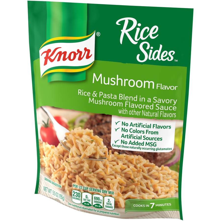 slide 4 of 6, Knorr Rice Sides Mushroom Flavor Rice And Pasta Blend, 5.5 oz