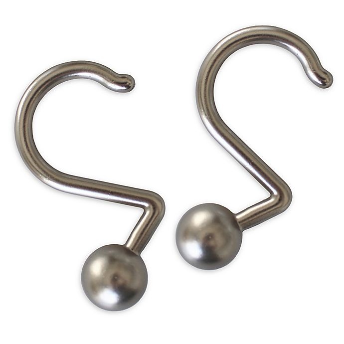 slide 1 of 1, Wamsutta Globe Aluminum Hook - Satin Nickel, 12 ct