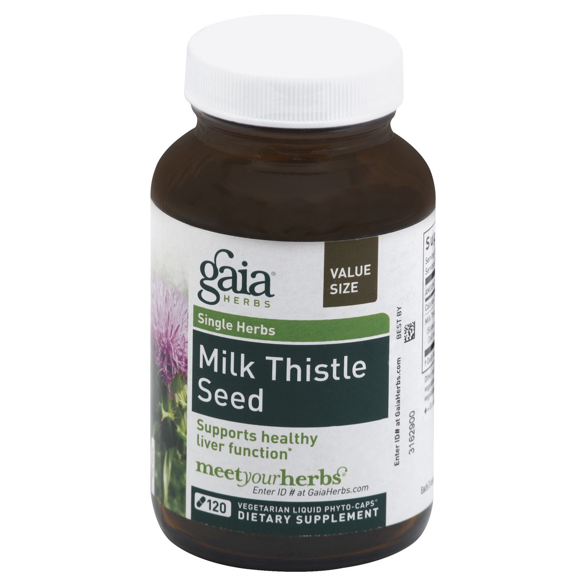 slide 2 of 2, Gaia Milk Thistle Seed 120 ea, 120 ct