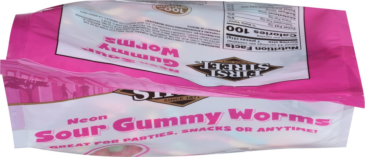 slide 5 of 13, First Street Neon Gummi Worms - 48 oz, 48 oz