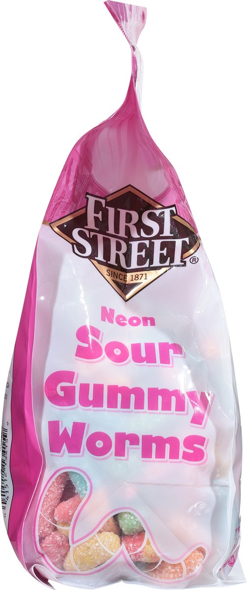 slide 2 of 13, First Street Neon Gummi Worms - 48 oz, 48 oz
