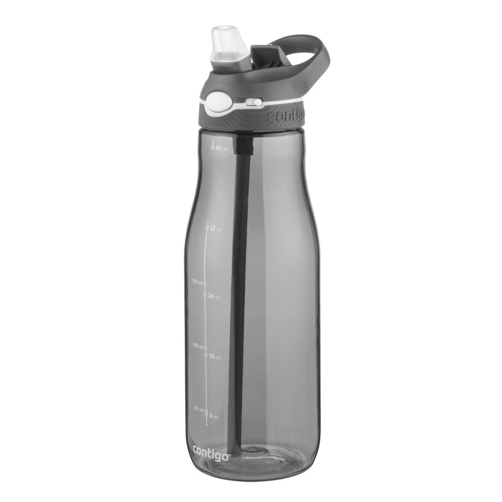 slide 2 of 6, Contigo Plastic AUTOSPOUT Straw Ashland Water Bottle Gray, 40 oz