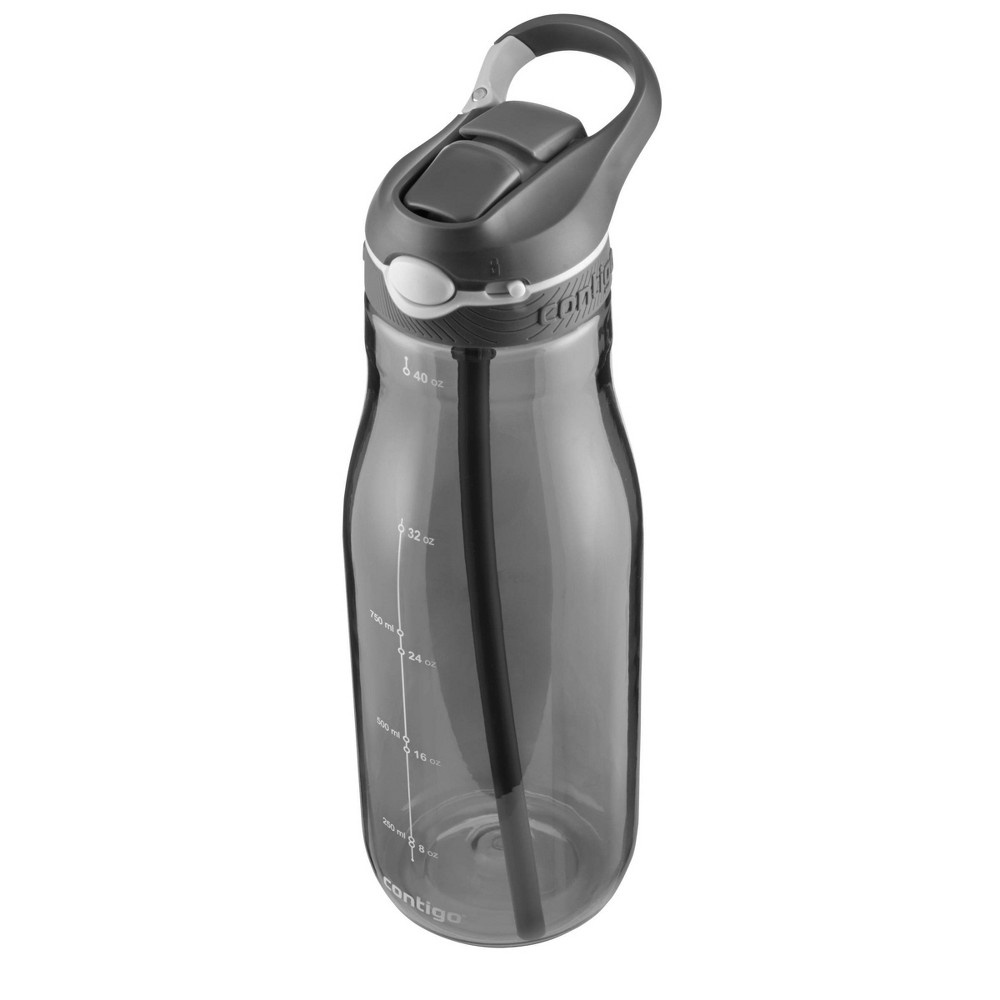 slide 3 of 6, Contigo Plastic AUTOSPOUT Straw Ashland Water Bottle Gray, 40 oz