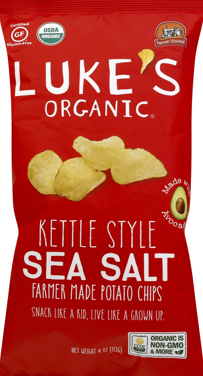 slide 1 of 8, Luke's Potato Chips 4 oz, 4 oz