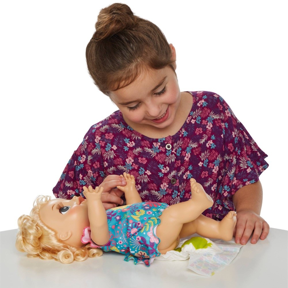 slide 8 of 8, Baby Alive Happy Hungry Baby Doll - Blonde Curly Hair, 1 ct