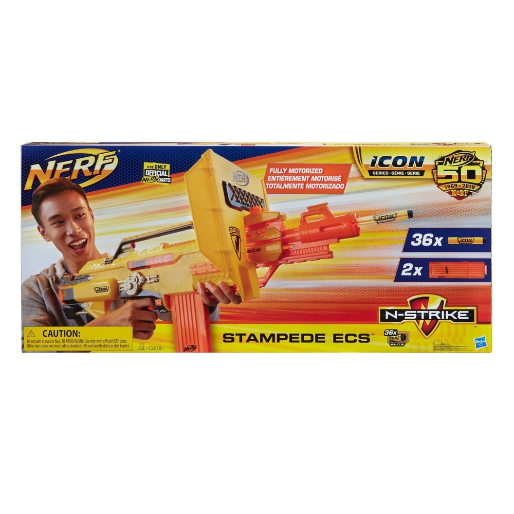 slide 2 of 7, Nerf ICON Series Stampede ECS Blaster, 1 ct