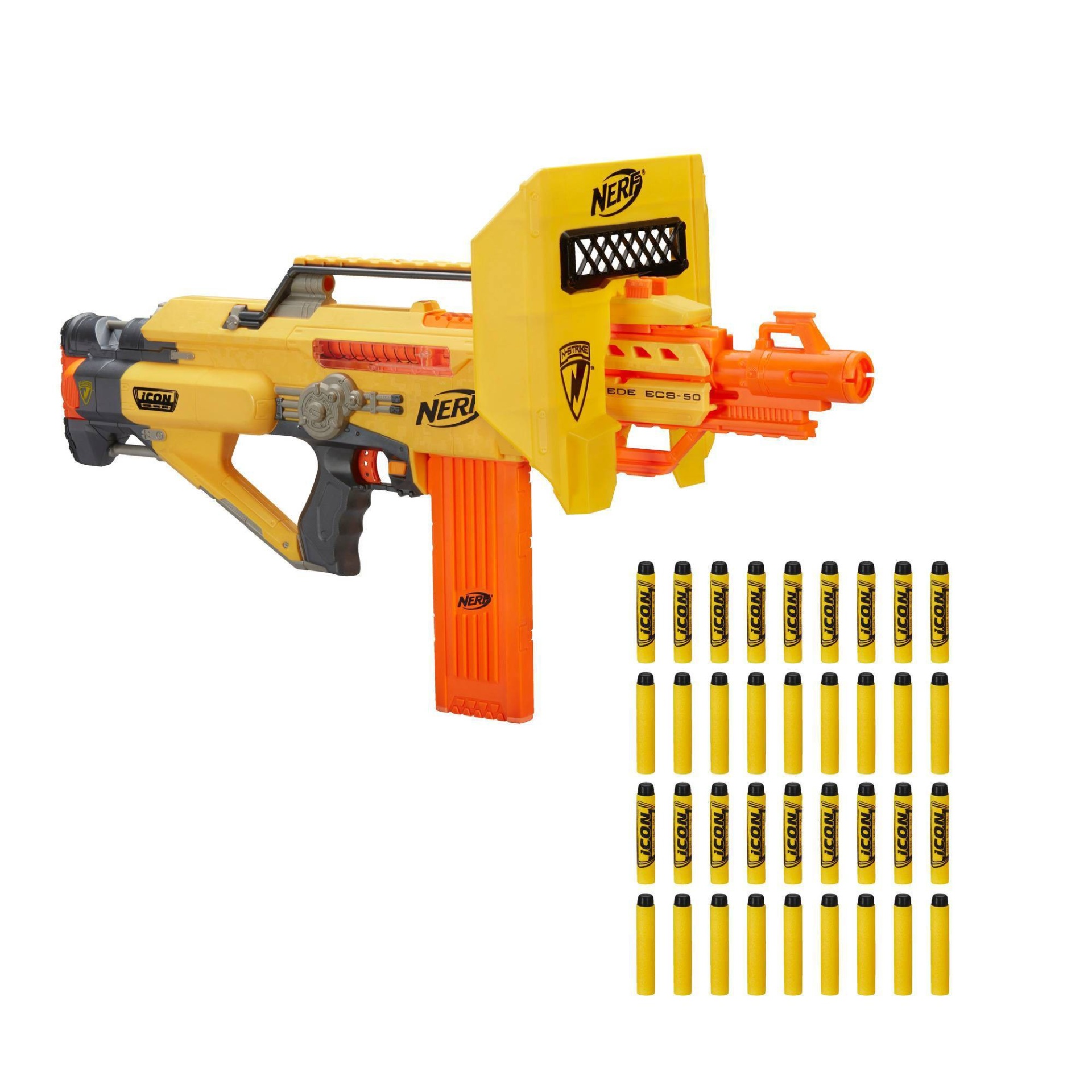 slide 1 of 7, Nerf ICON Series Stampede ECS Blaster, 1 ct