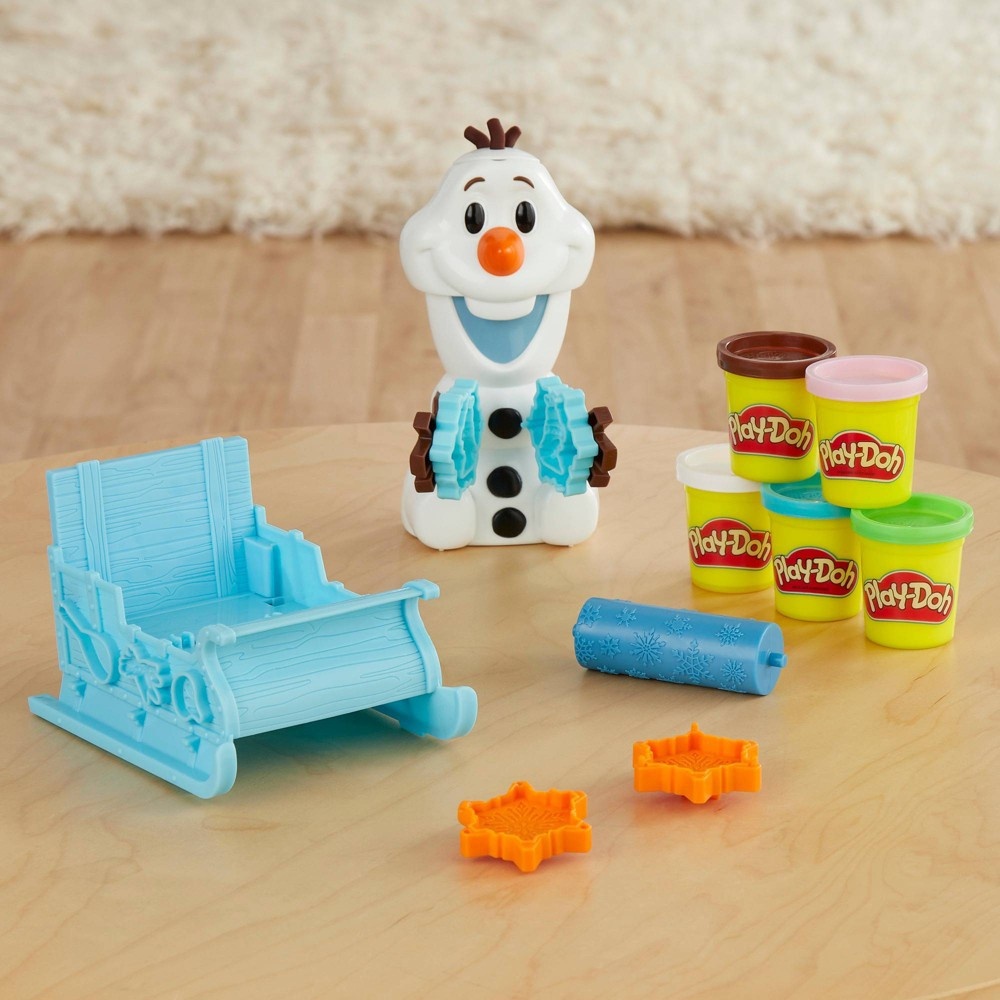 slide 4 of 11, Play-Doh Olaf's Sleigh Ride, 5 ct