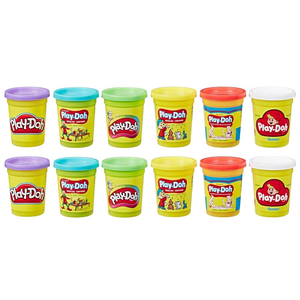 Play-doh Retro Classic Can Collection 12 Ct 