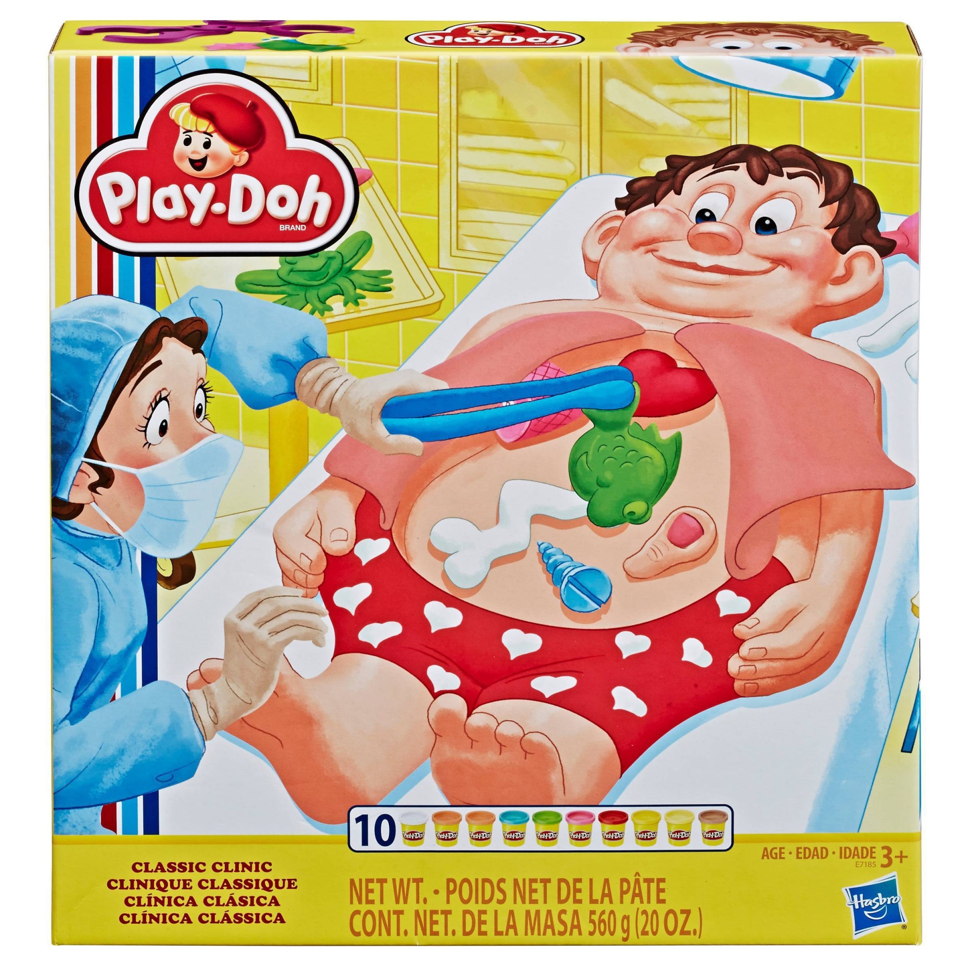 slide 1 of 1, Play-Doh Classic Clinic Fix Me Up Doc Set, 10 ct