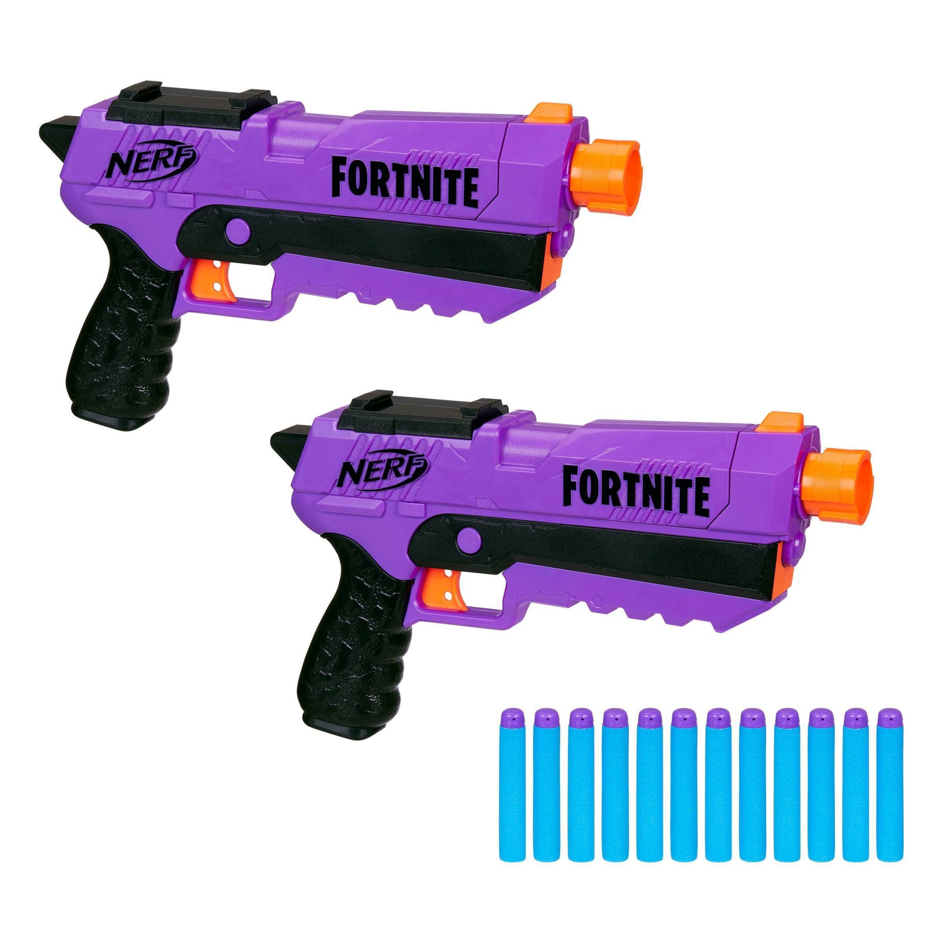 slide 1 of 5, NERF Fortnite DP-E Blaster 2-Pack, 1 ct