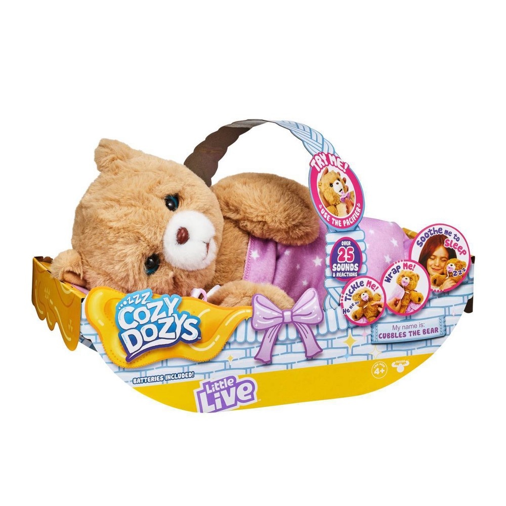 slide 2 of 18, Little Live Pets Little Live Cozy Dozys - Cubbles the Bear, 1 ct