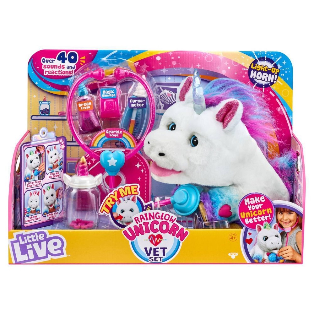 slide 7 of 17, Little Live Rainglow Unicorn Vet Set, 1 ct