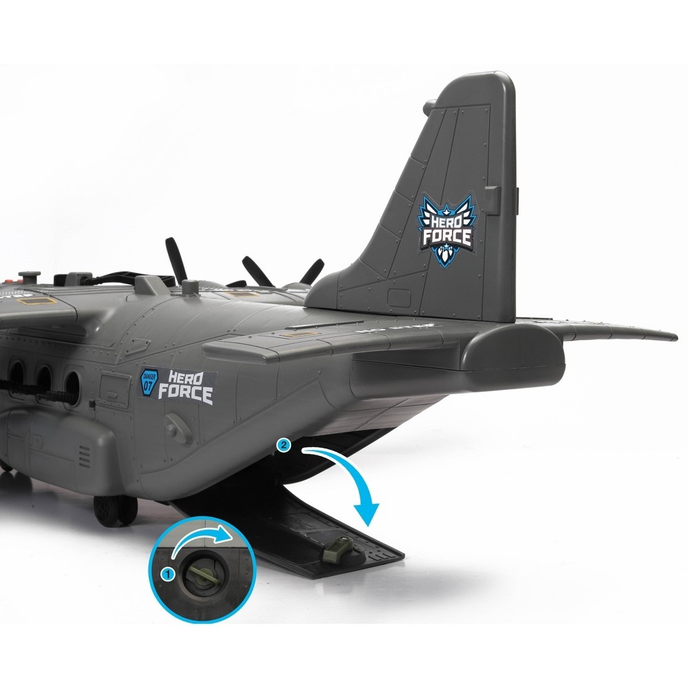 slide 3 of 10, Hero Force Shark Cargo Plane, 1 ct