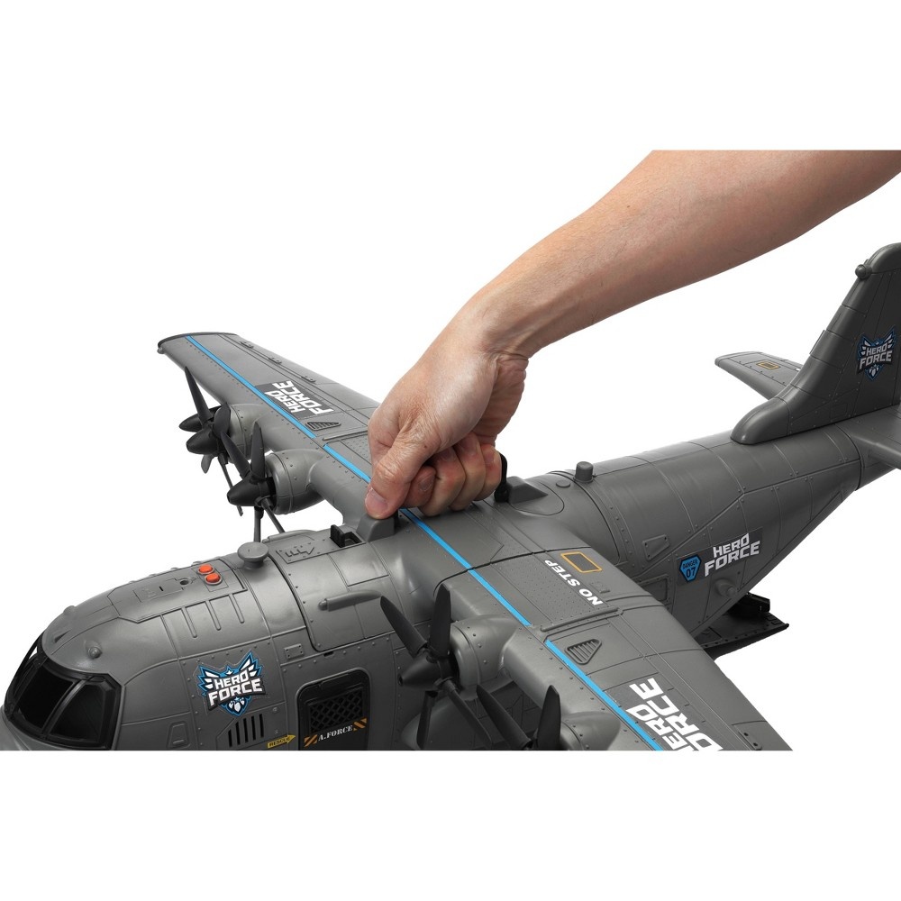 slide 7 of 10, Hero Force Shark Cargo Plane, 1 ct