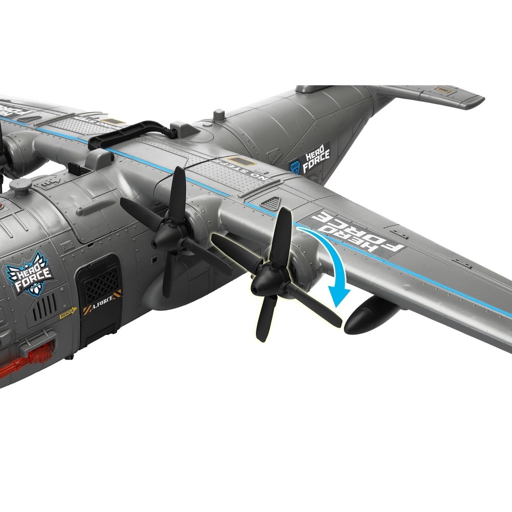 slide 9 of 10, Hero Force Shark Cargo Plane, 1 ct