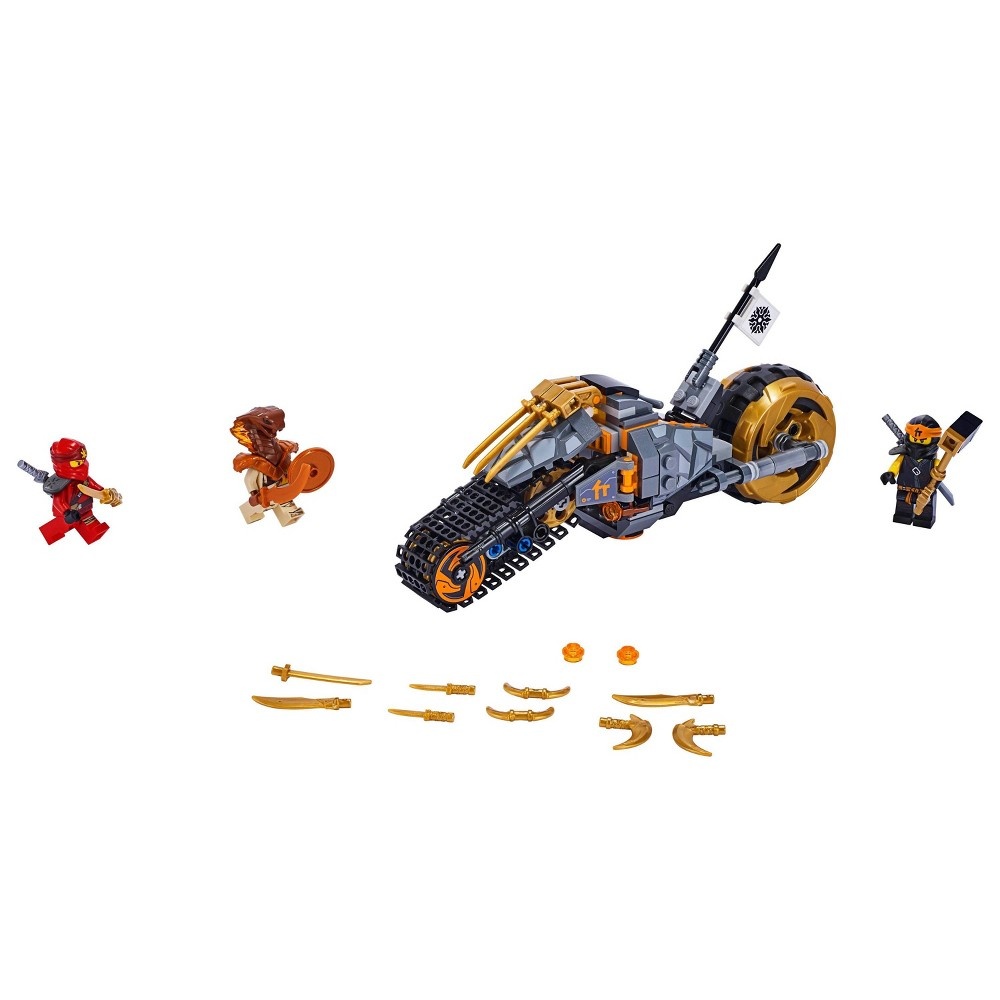 slide 5 of 7, LEGO Ninjago Cole's Dirt Bike 70672 Dirt Bike Toy Building Kit with Toy Stud Shooter, 212 ct