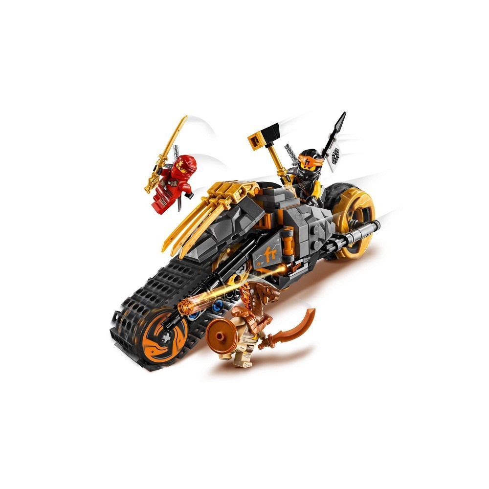 slide 3 of 7, LEGO Ninjago Cole's Dirt Bike 70672 Dirt Bike Toy Building Kit with Toy Stud Shooter, 212 ct