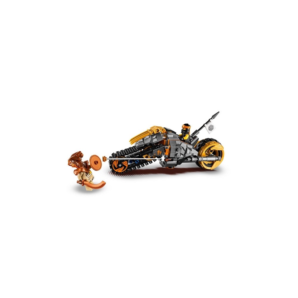 slide 2 of 7, LEGO Ninjago Cole's Dirt Bike 70672 Dirt Bike Toy Building Kit with Toy Stud Shooter, 212 ct