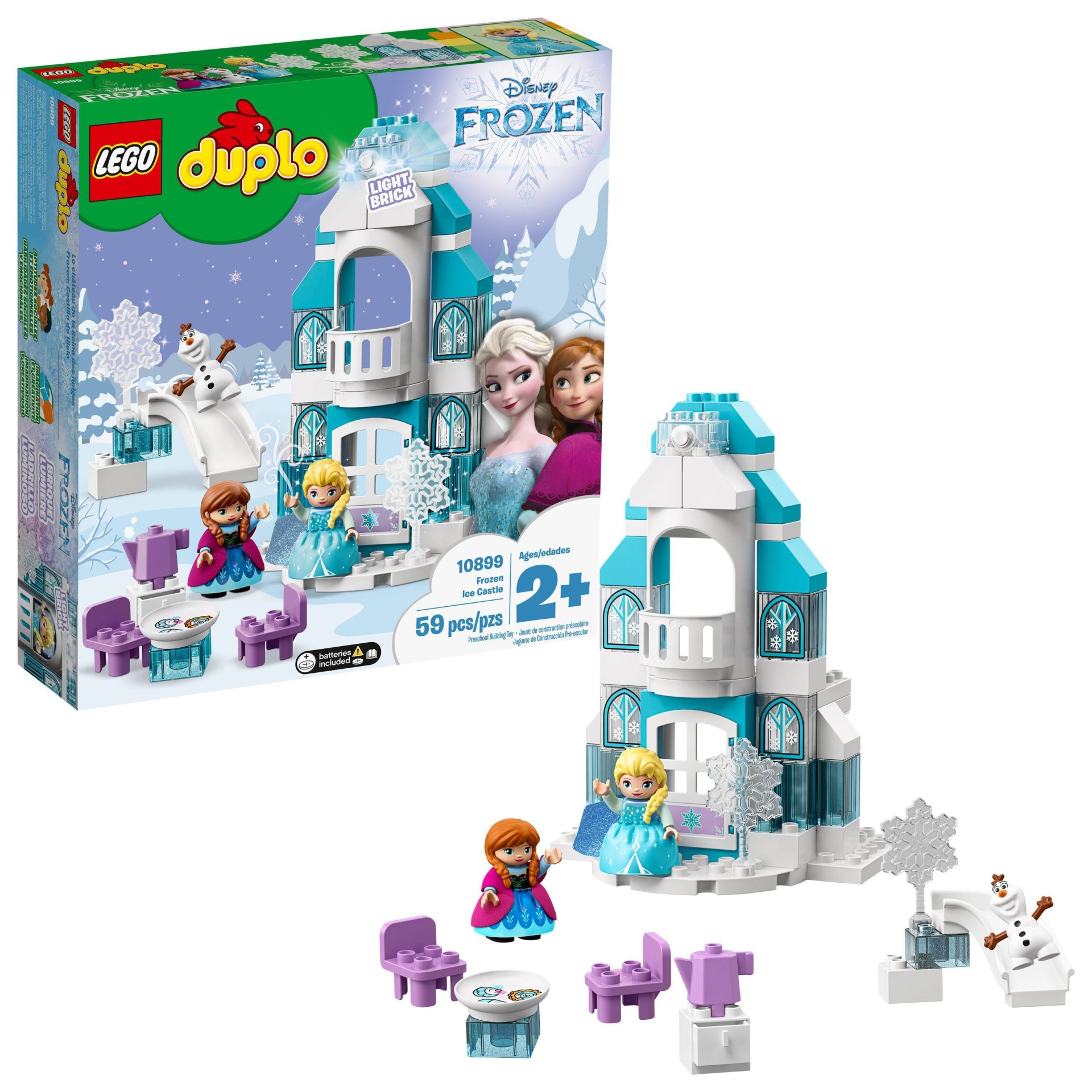slide 1 of 7, LEGO DUPLO Princess Frozen Ice Castle Toy Castle Building Set with Frozen Characters 10899, 1 ct