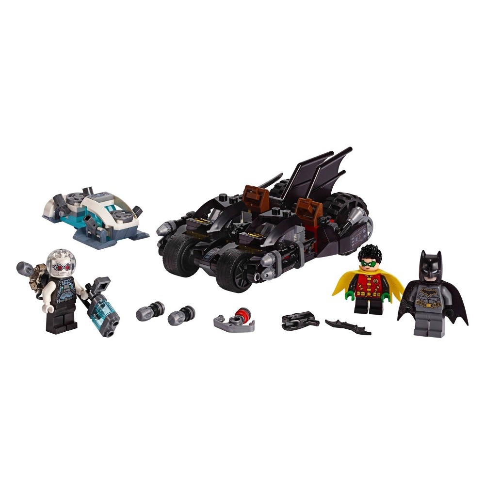 slide 4 of 7, LEGO DC Comics Super Heroes Batman Mr. Freeze Batcycle Battle 76118 Toy Motorcycle Building Set, 200 ct