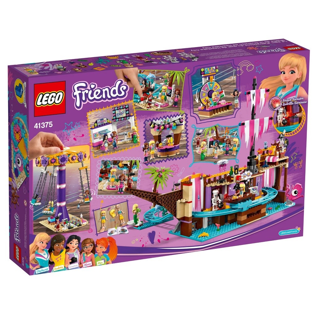 slide 3 of 7, LEGO Friends Heartlake City Amusement Pier 41375 Toy Rollercoaster Building Kit with Mini Dolls, 1 ct