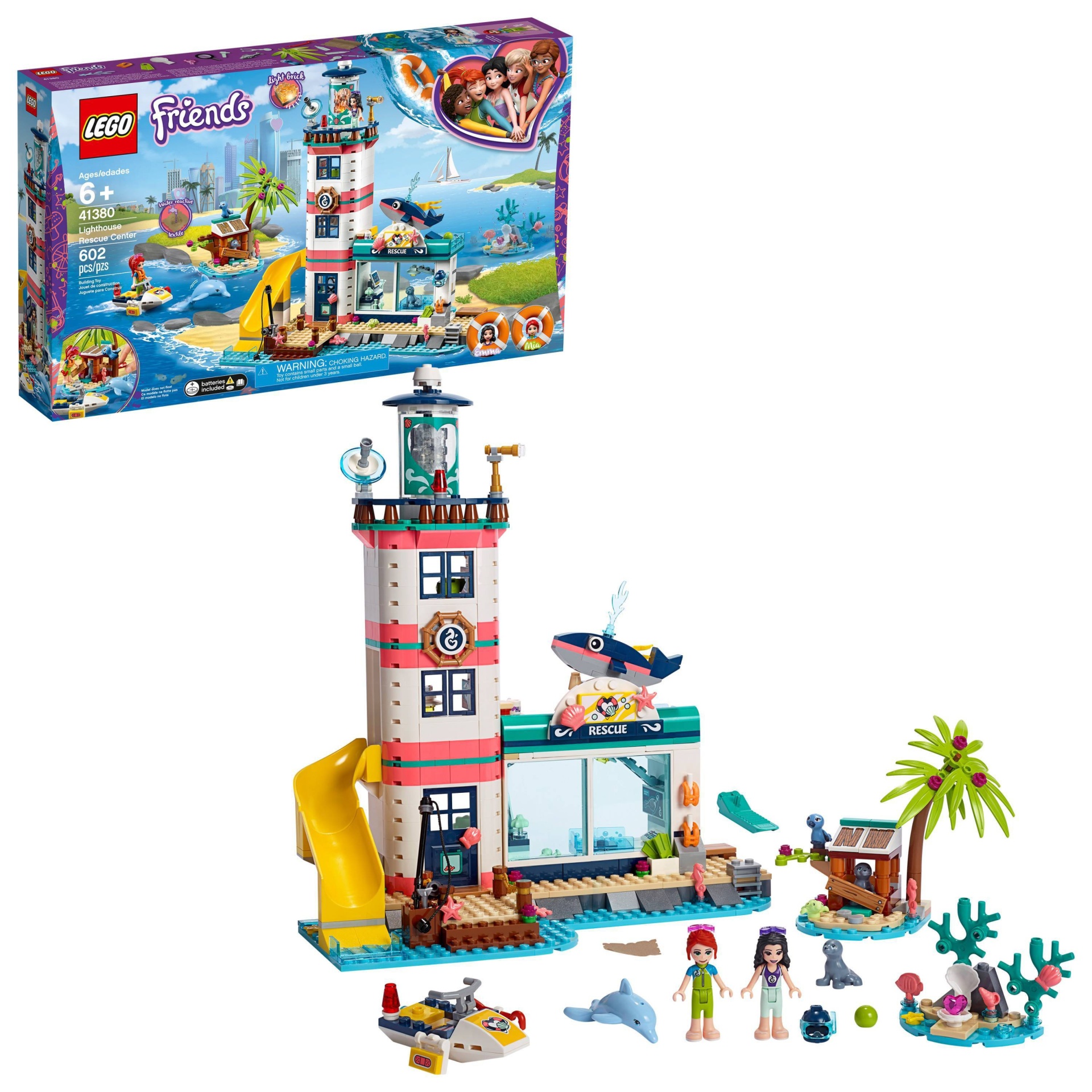 slide 1 of 1, LEGO Friends Lighthouse Rescue Center Set, 602 pcs