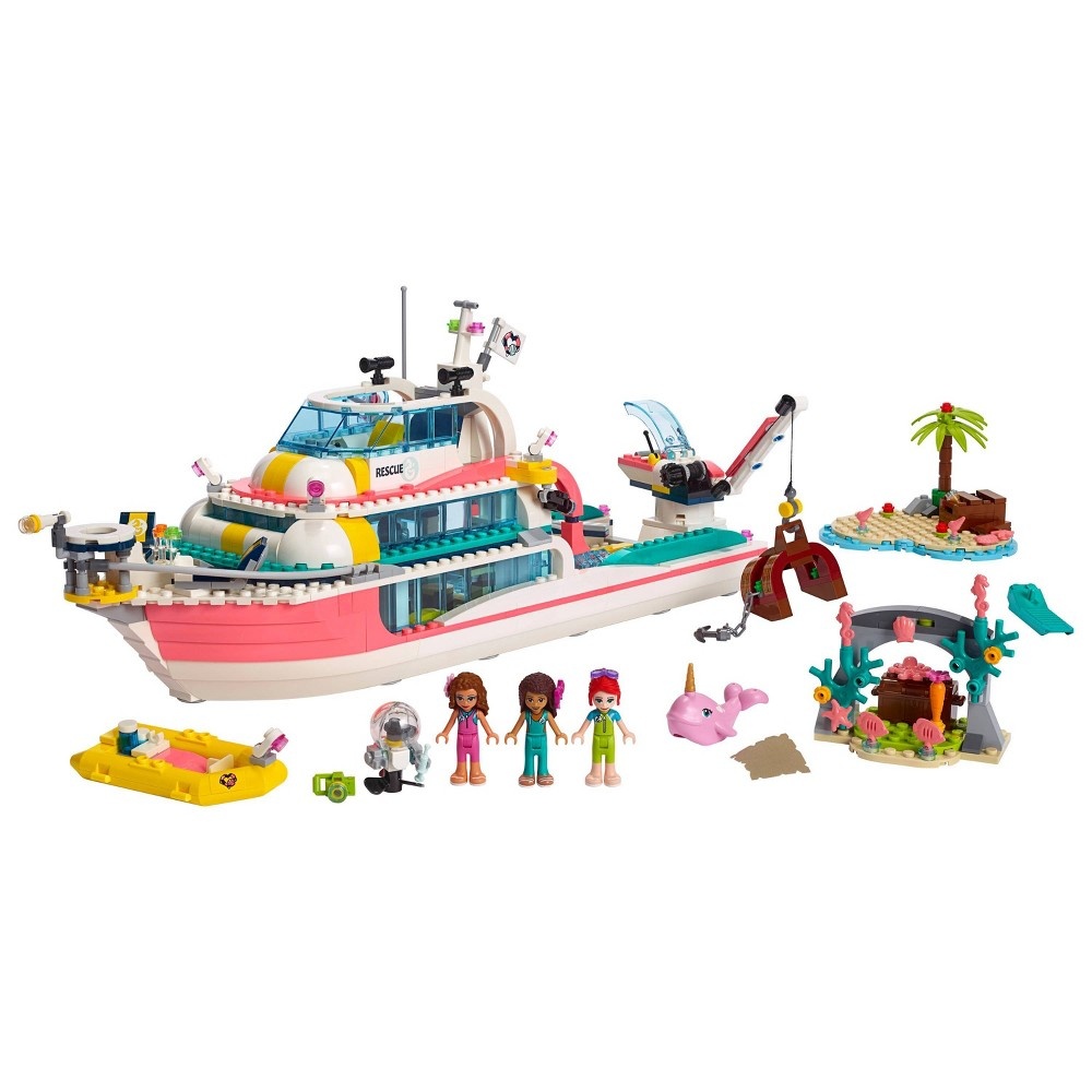 slide 4 of 7, LEGO Friends Rescue Mission Boat 41381, 1 ct