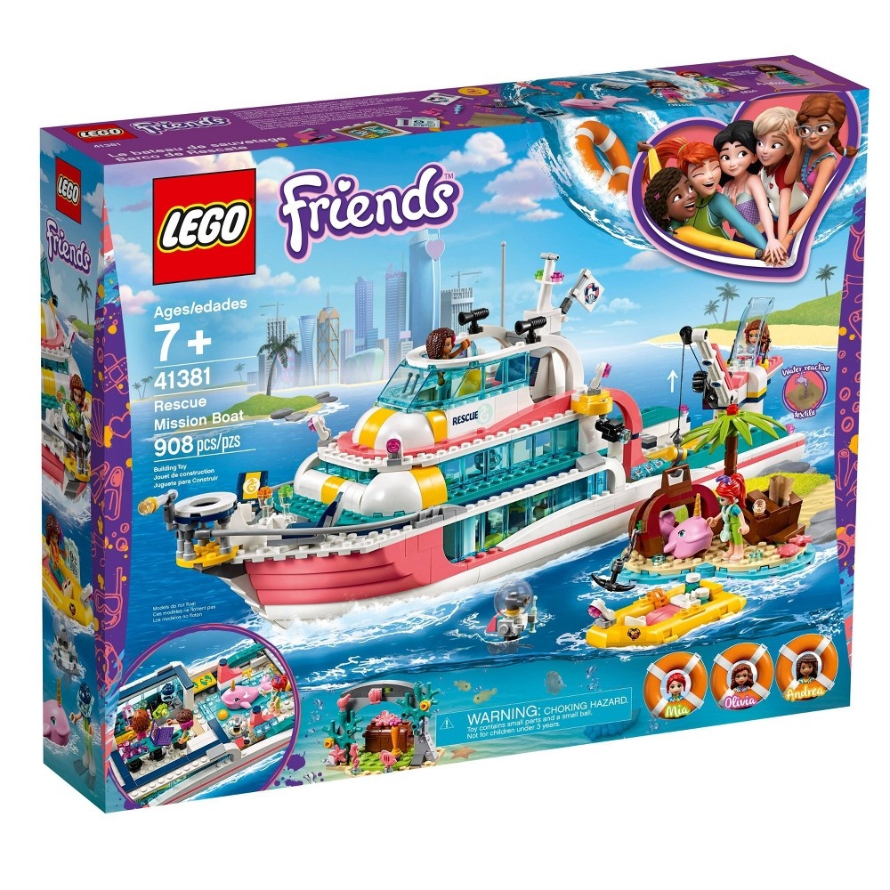 slide 6 of 7, LEGO Friends Rescue Mission Boat 41381, 1 ct