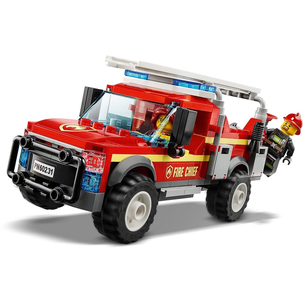 slide 4 of 7, LEGO City Fire Chief Response Truck 60231 Building Set with Toy Firetruck and Ladder, 201 ct