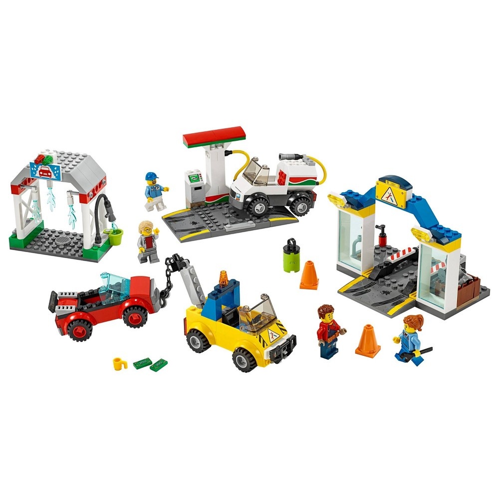 slide 5 of 7, LEGO City Garage Center 60232 Building Kit for Kids 4+ with Toy Vehicle, 234 ct