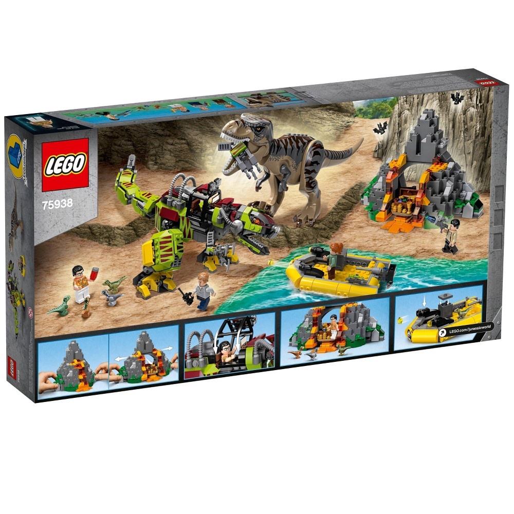 slide 6 of 7, LEGO Jurassic World T. Rex vs Dino-Mech Battle Figure Building Kit, 716 pcs