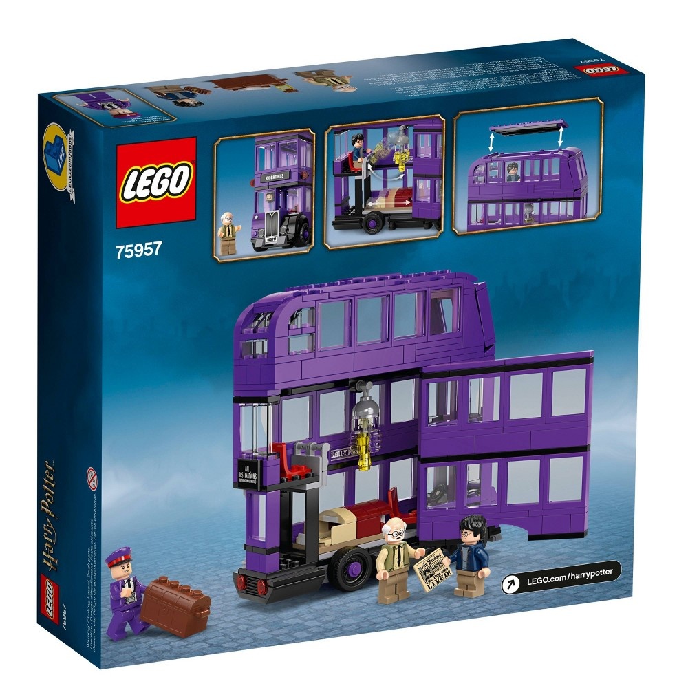 slide 3 of 7, LEGO Harry Potter The Knight Bus 75957 Triple Decker Toy Bus Building Kit, 1 ct