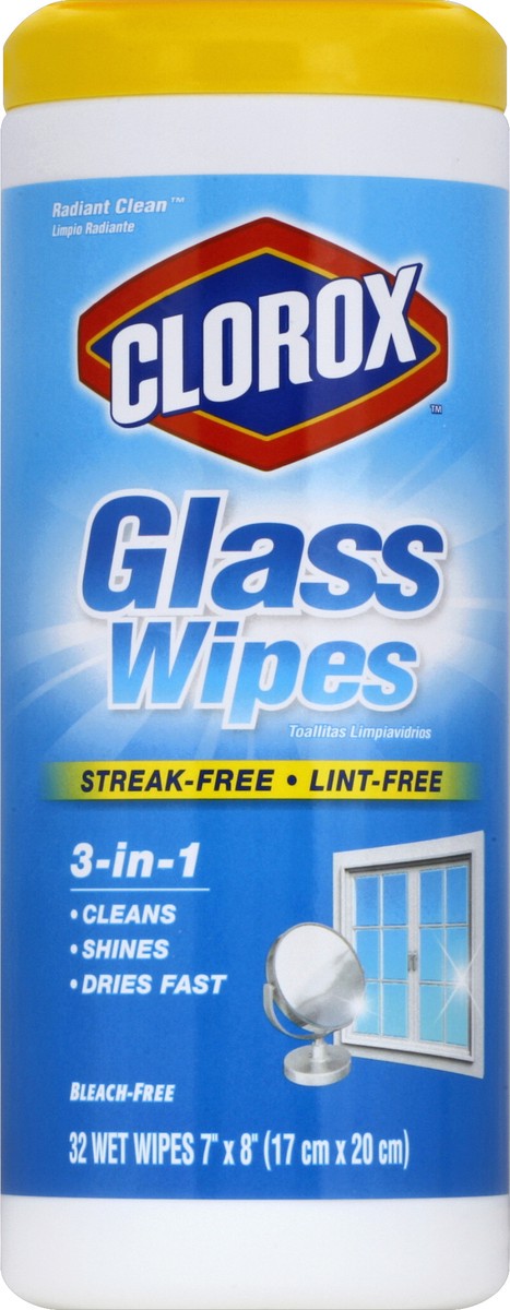 slide 2 of 2, Clorox Colorox Radiant Glass Wipes, 32 ct