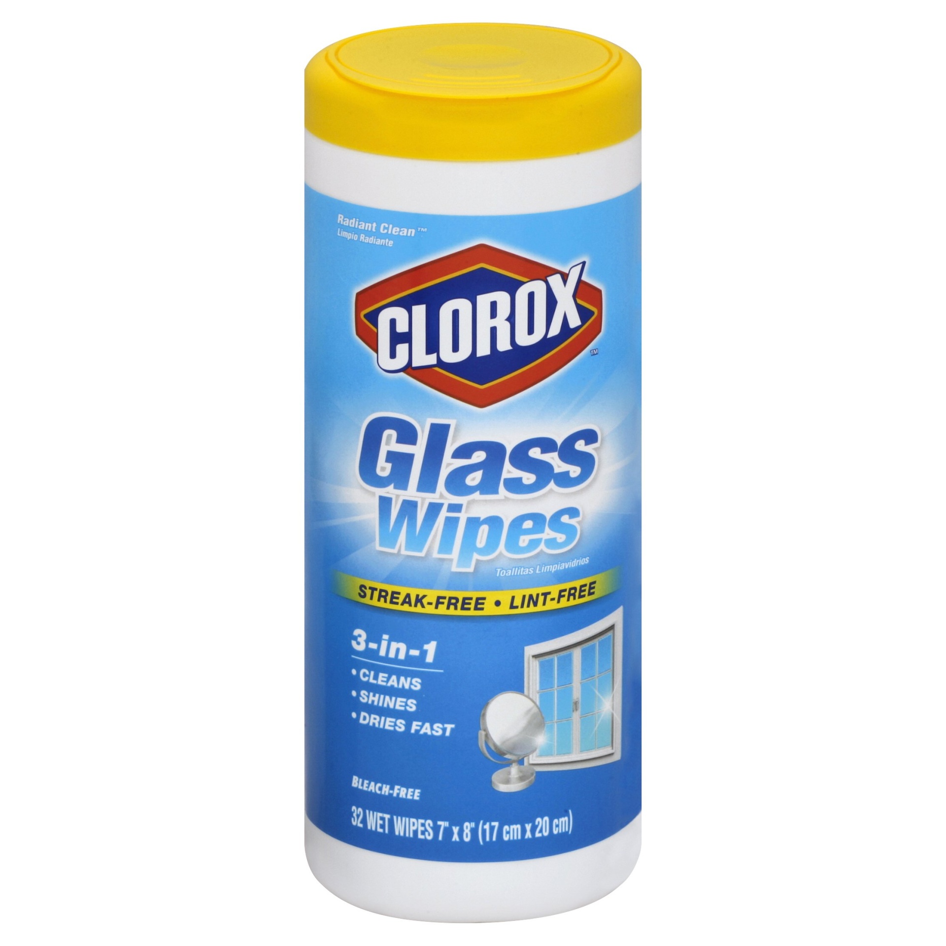 slide 1 of 2, Clorox Colorox Radiant Glass Wipes, 32 ct