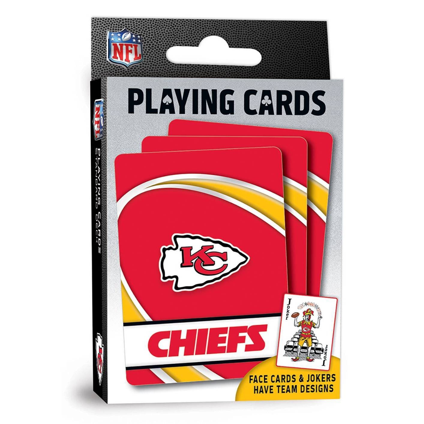 slide 1 of 4, NFL Kansas City Chiefs Playing Cards, 1 ct