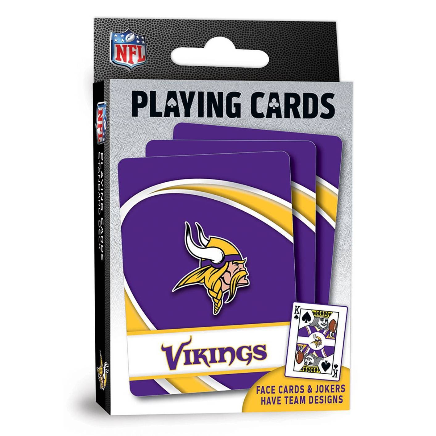 slide 1 of 4, NFL Minnesota Vikings Playing Cards, 1 ct