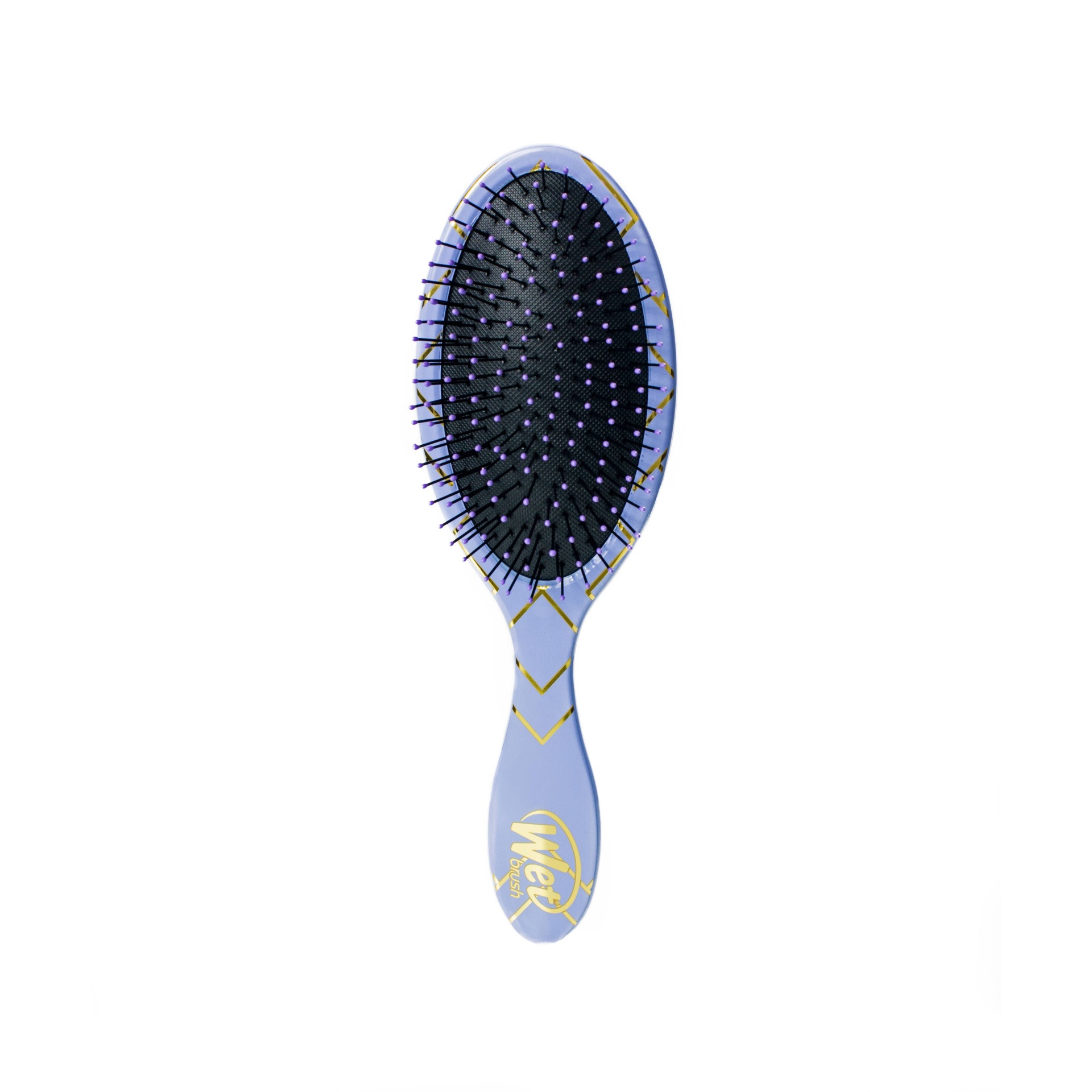 slide 1 of 3, Wet Brush Detangler Geometric Hair Brush - Purple, 1 ct