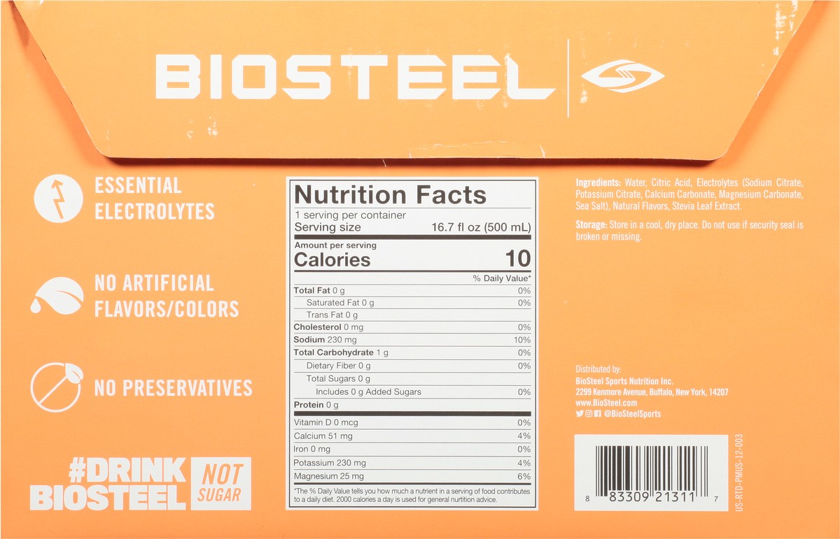 slide 5 of 14, BioSteel Sports Drink, Sugar Free, Peach Mango Flavor Containers - 192 oz, 192 oz