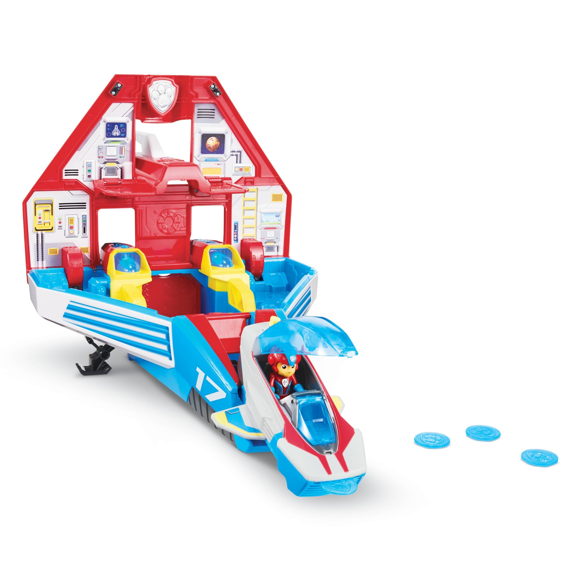 slide 1 of 1, PAW Patrol Super Mighty Pups Transforming Jet Command Center - Ryder, 1 ct