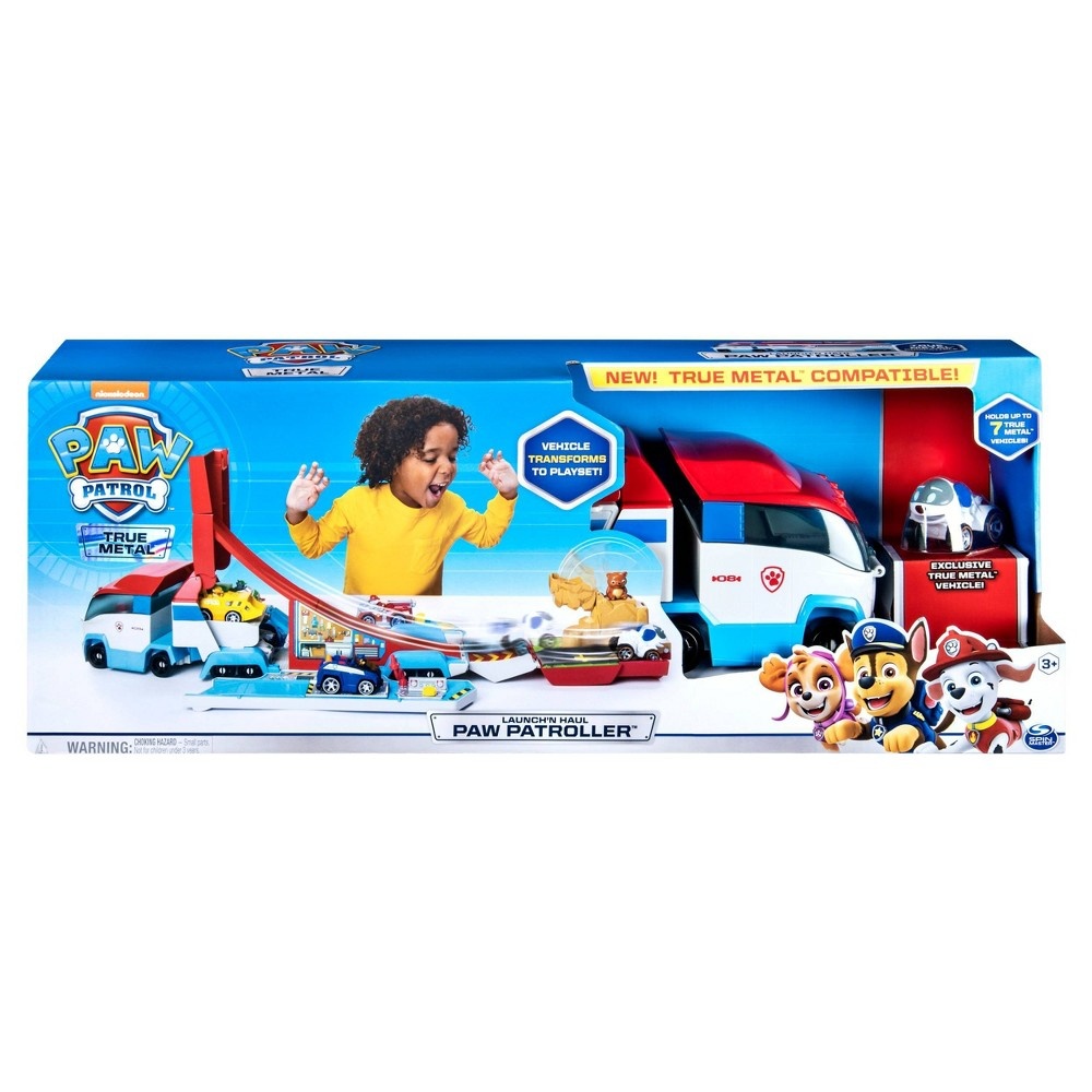 slide 2 of 8, PAW Patrol Launch'N Haul Patroller Transforming Track Set, 1 ct