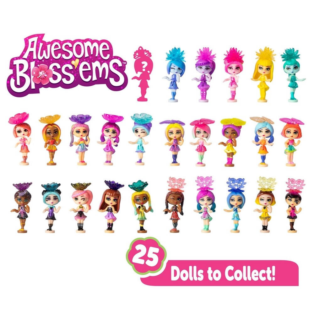 slide 3 of 8, LA's Totally Awesome Bloss'ems Magical Growing Flower-Themed Scented Collectible Doll Blind Pack, 1 ct