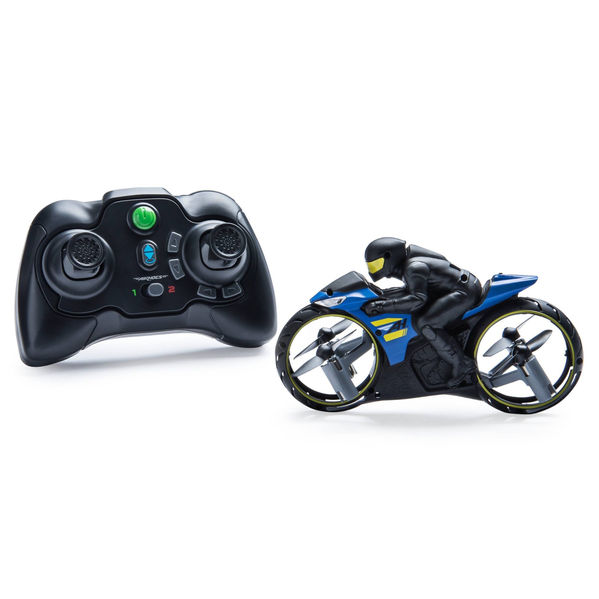 slide 1 of 8, Air Hogs Flight Rider 2-in-1 Remote Control Stunt Motorcycle for Ground and Air, 1 ct
