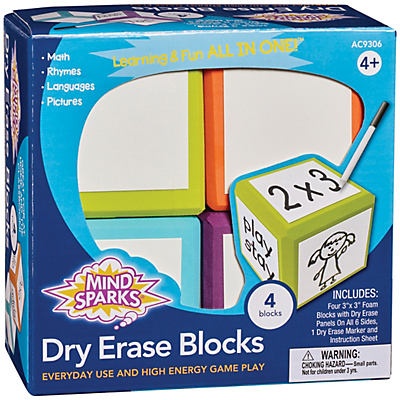 slide 1 of 1, Pacon Dry Erase Blocks, 4 ct