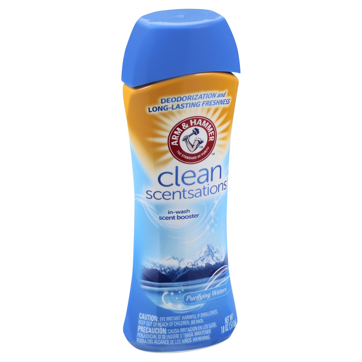 slide 7 of 9, Arm & Hammer Clean Scentsations In-Wash Scent Booster - Purifying Waters, 18 oz, 18 fl oz