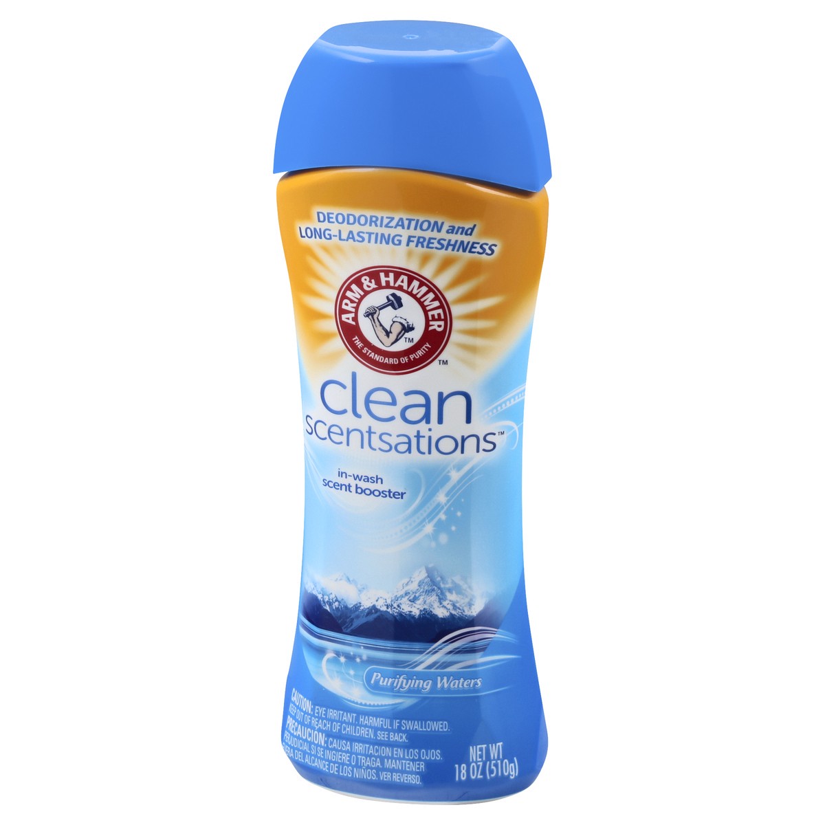 slide 3 of 9, Arm & Hammer Clean Scentsations In-Wash Scent Booster - Purifying Waters, 18 oz, 18 fl oz